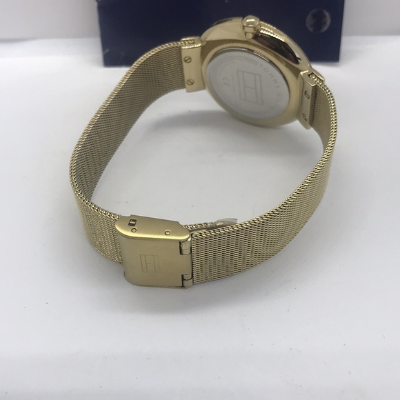 BNWT Tommy Hilfiger unisex slim Gold watch - Picture 5 of 11